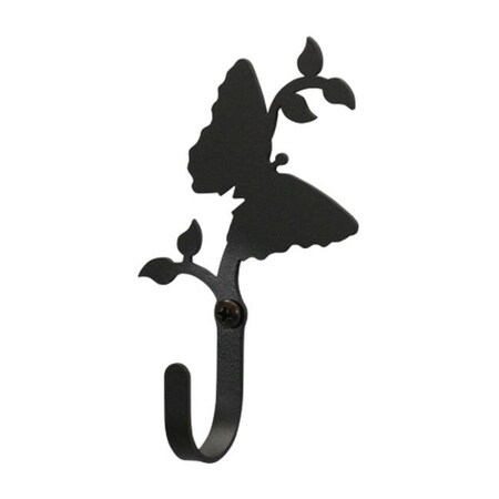 Village Wrought Iron Village Wrought Iron WH-38-XS Butterfly Wall Hook Extra Small - Black WH-38-XS